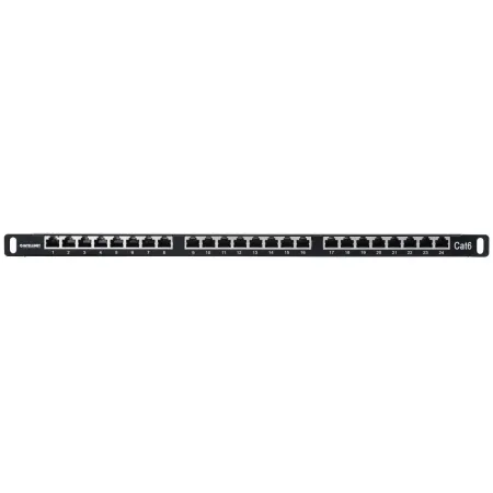 Patch Panel Rack 19 0.5u, 24 Porty Rj45 Cat6 Ftp, Czarny